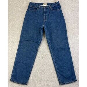 L.L. Bean Jeans Women's 14R Lined Relaxed Fit Blue Denim Medium Wash
